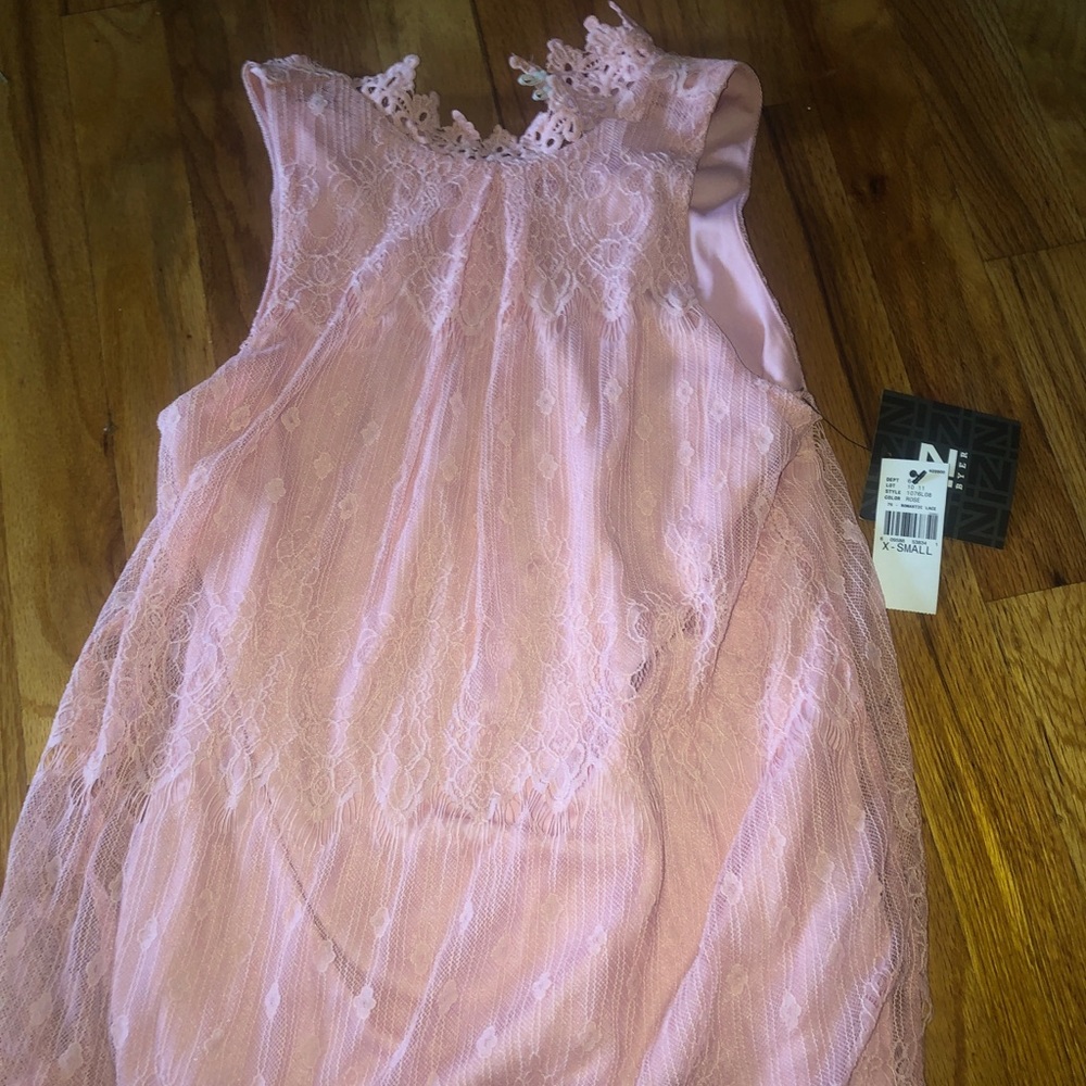 Pink lace top